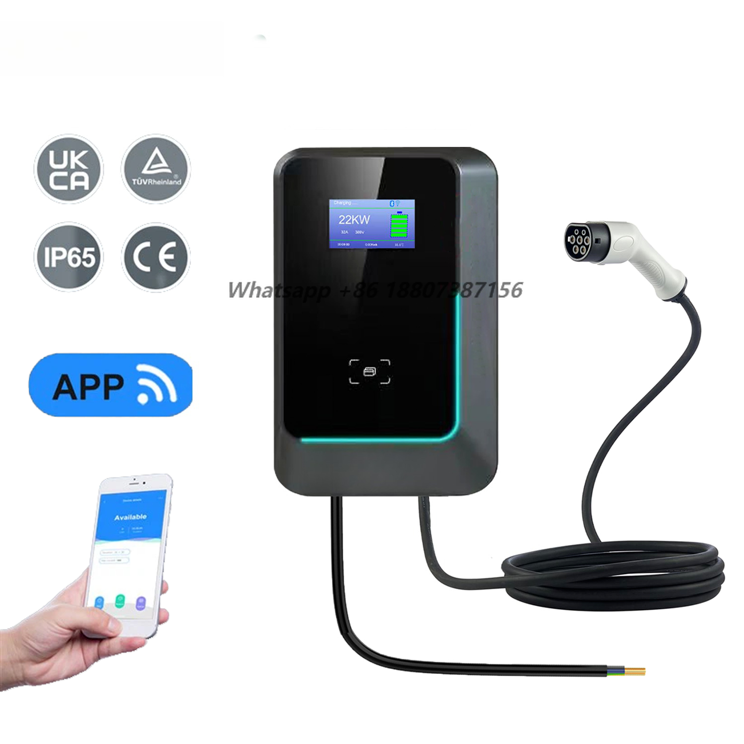 Bomern 7kw 11kw 22kw AC EV Wal - đánh giá và giá 22Kw Wallbox Type 2 Ocpp Rfid