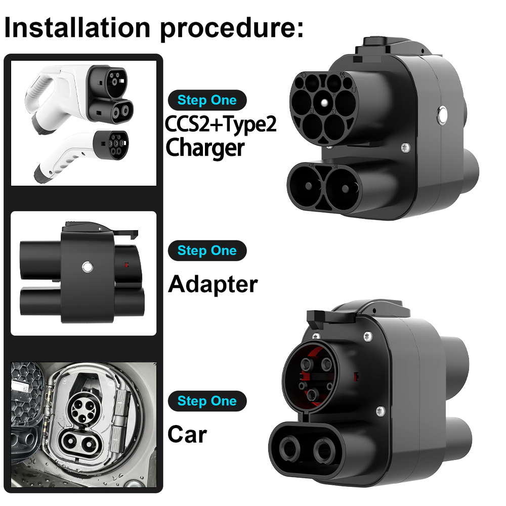 UNIRISE 250kW+7.2kW DC+AC CCS2 - đánh giá và giá Ccs2 To Ccs1 Fast Charge Adapter 250Kw