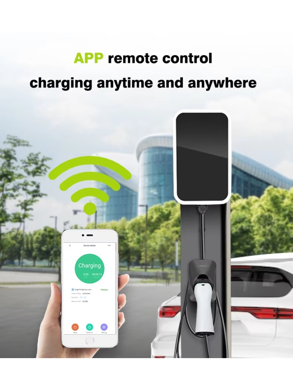 22kW AC EV Charging Station Sm - đánh giá và giá 22Kw Wallbox Type 2 Ocpp Rfid
