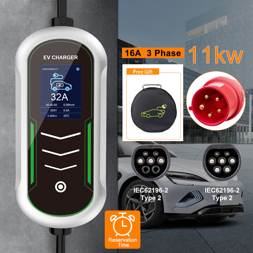 IPENGEN 11KW EV Portable Charg - đánh giá và giá Portable Ev Charger 32A Type 2 Cee Plug