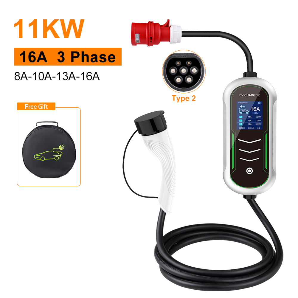 IPENGEN 11KW EV Portable Charg - đánh giá và giá Portable Ev Charger 32A Type 2 Cee Plug