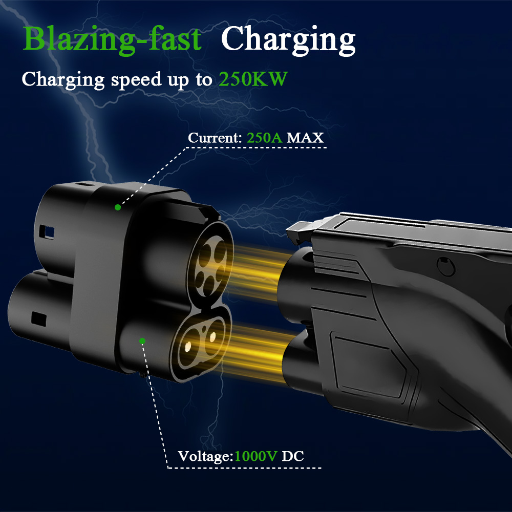 Kolanky CCS1 to CCS2 EV DC 100 - đánh giá và giá Ccs2 To Ccs1 Fast Charge Adapter 250Kw