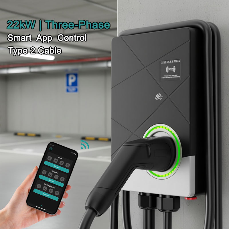 3 Phase 22kW Smart EV Charger  - đánh giá và giá 22Kw Wallbox Type 2 Ocpp Rfid