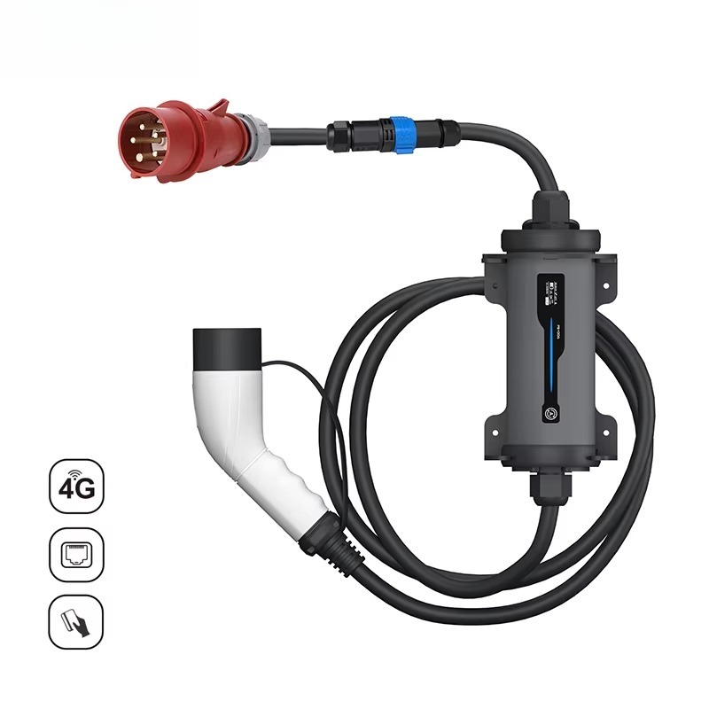 Type 2 to Red CEE Plug Electri - đánh giá và giá Portable Ev Charger 32A Type 2 Cee Plug