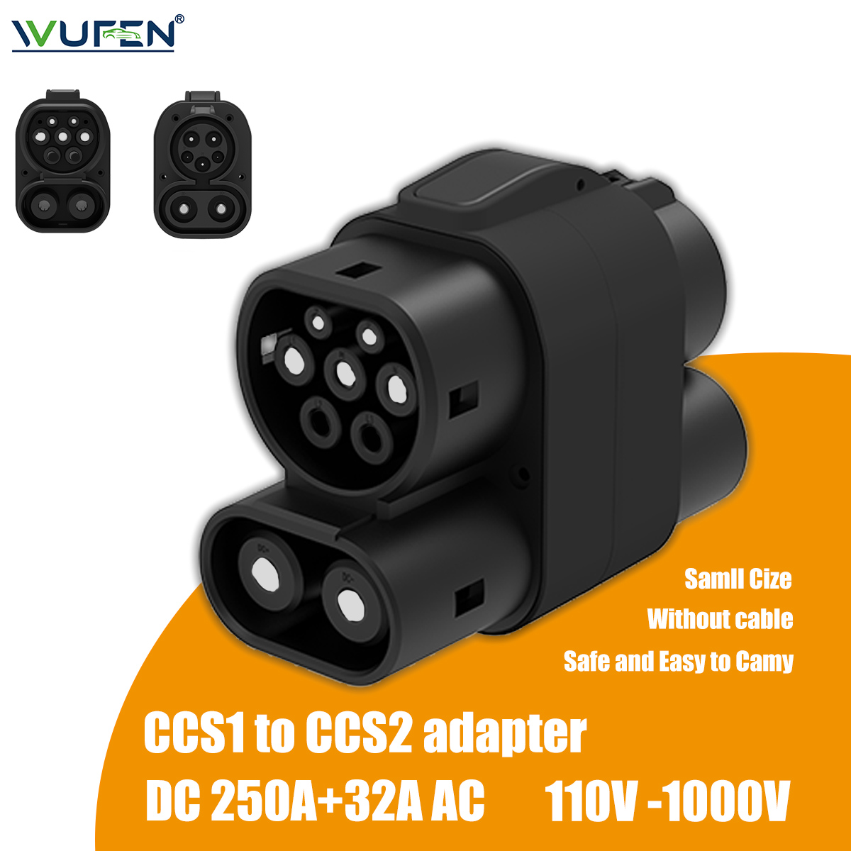 WUFEN 250A+32A CCS1 Charger to - đánh giá và giá Ccs2 To Ccs1 Fast Charge Adapter 250Kw
