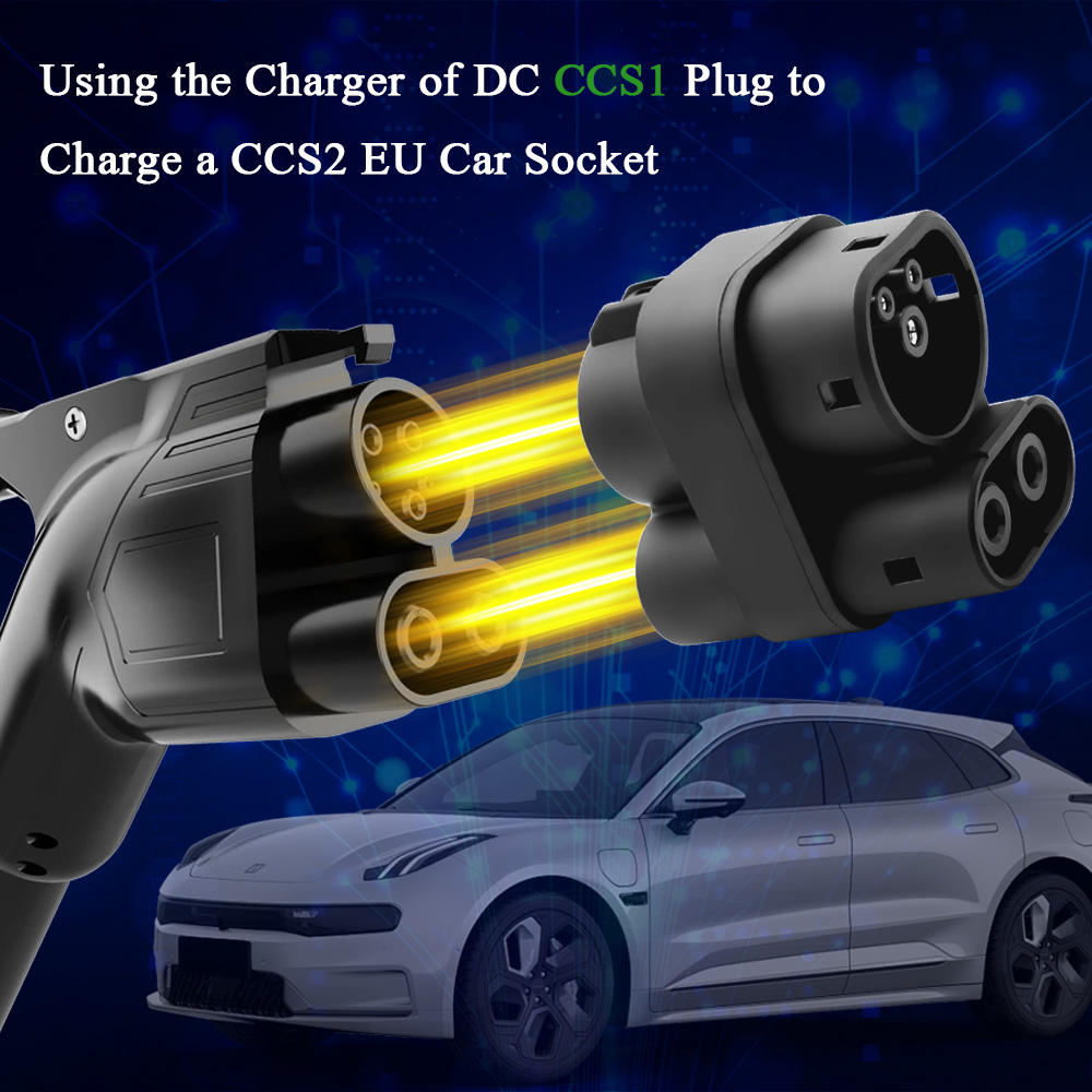 Kolanky 250A CCS1 To CCS2 EV C - đánh giá và giá Ccs2 To Ccs1 Fast Charge Adapter 250Kw