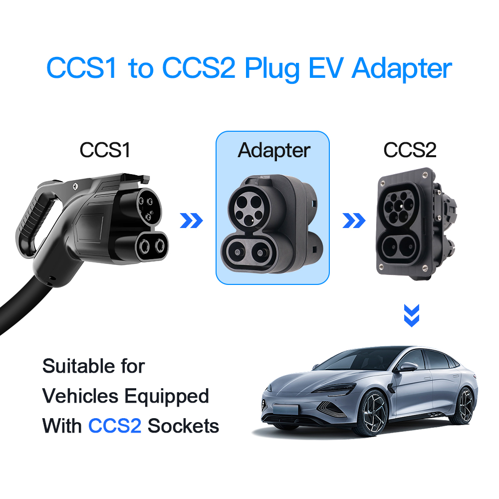 Kolanky 250A CCS1 To CCS2 EV C - đánh giá và giá Ccs2 To Ccs1 Fast Charge Adapter 250Kw