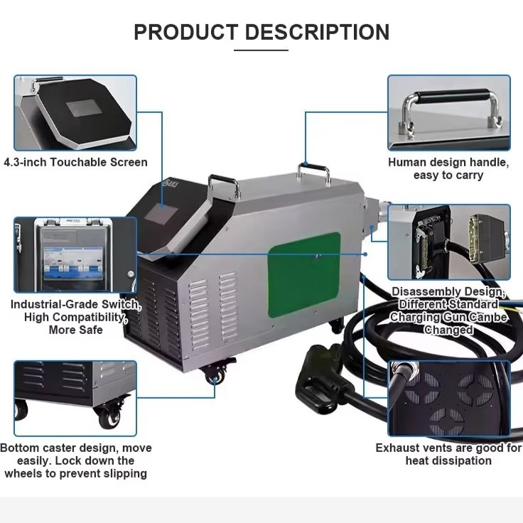 Home Use Mobile DC EV Charger  - đánh giá và giá Portable Dc Fast Charger 20Kw Ccs2