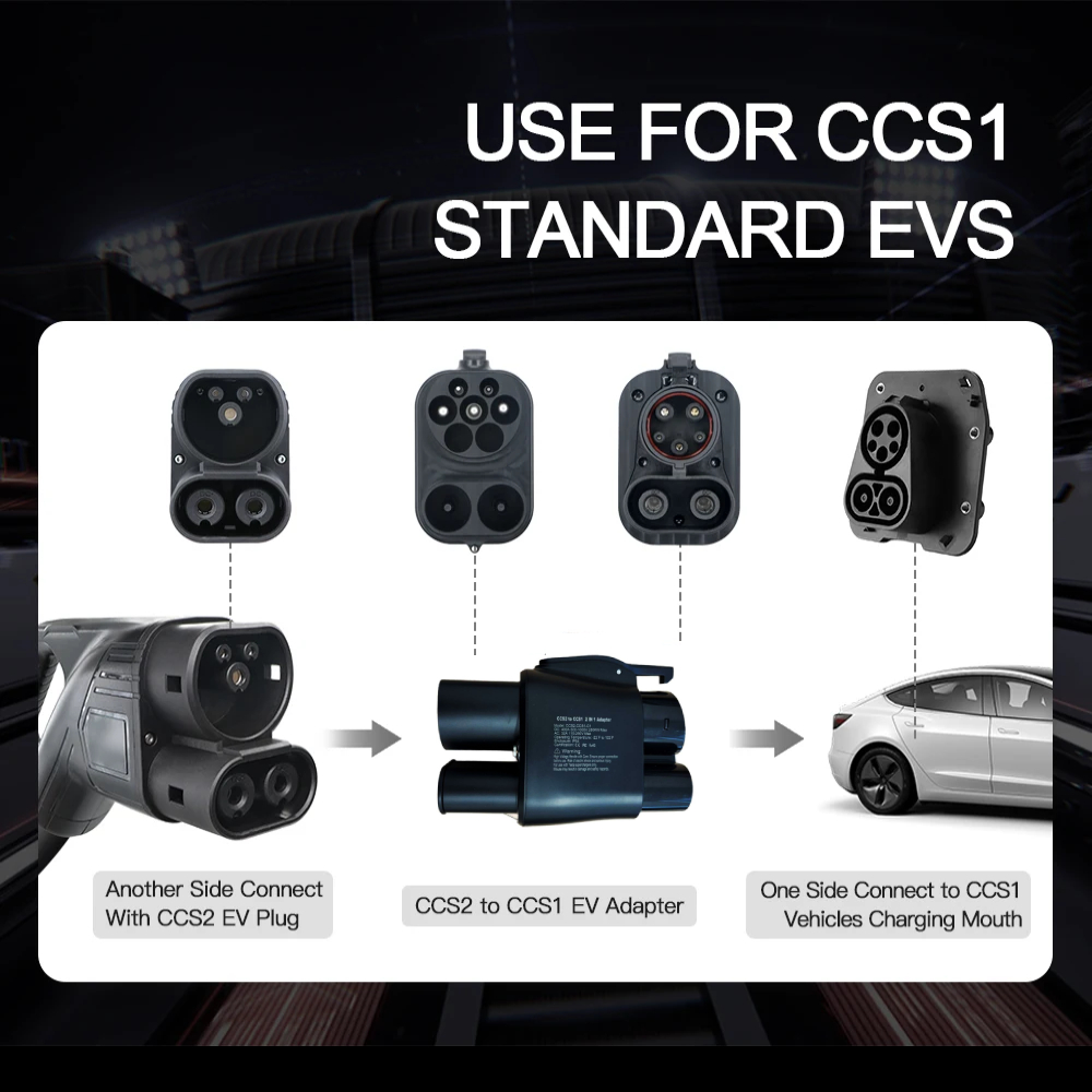 EV Adapter CCS2 to CCS1 DC AC  - đánh giá và giá Ccs2 To Ccs1 Fast Charge Adapter 250Kw