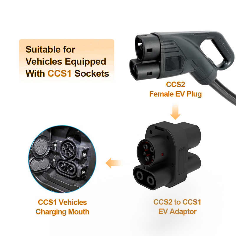 WUFEN 250KW CCS2 to CCS1 Adapt - đánh giá và giá Ccs2 To Ccs1 Fast Charge Adapter 250Kw