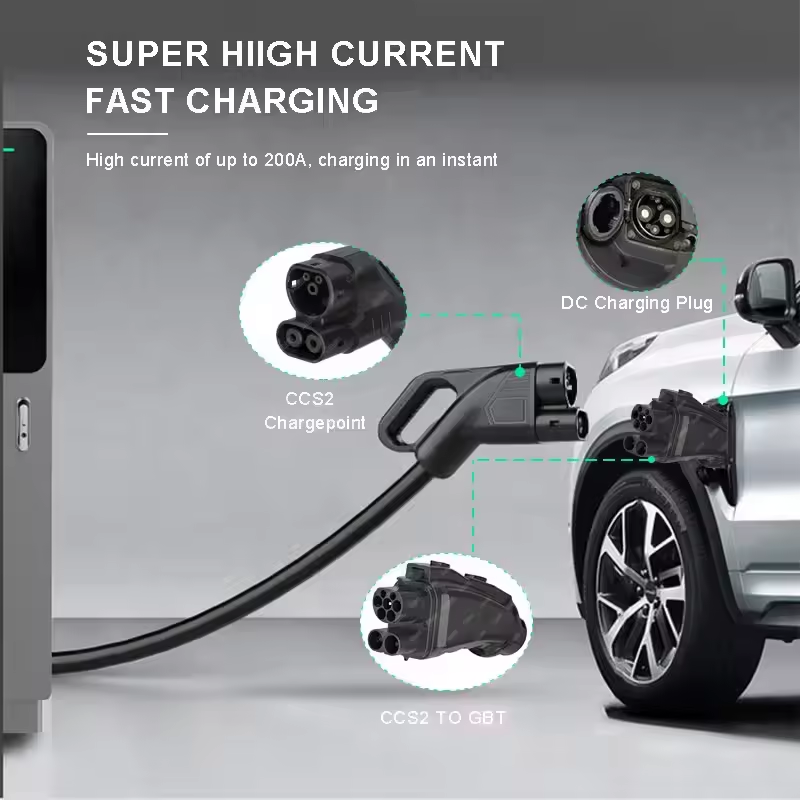 EV DC Charger 200A 250A 1000V  - đánh giá và giá Gb/T To Ccs2 200A Fast Charging Adapter
